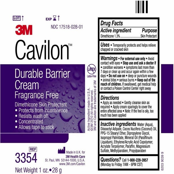 3M™ Cavilon Durable Barrier Cream 20x2g