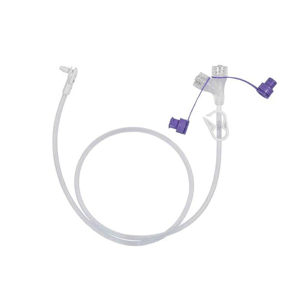 60cm Y Port ENFit Extension Set including right angle connector and clamp - Kalon Meraki