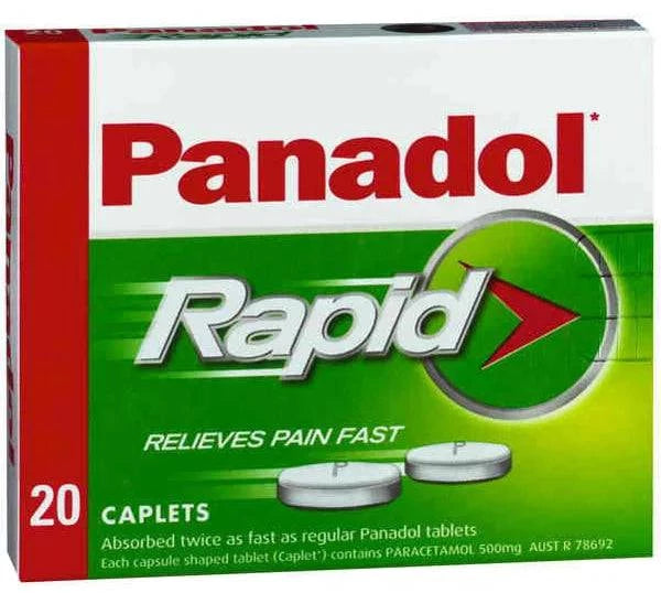 PANADOL Rapid Caps 500mg 20's - Kalon Meraki